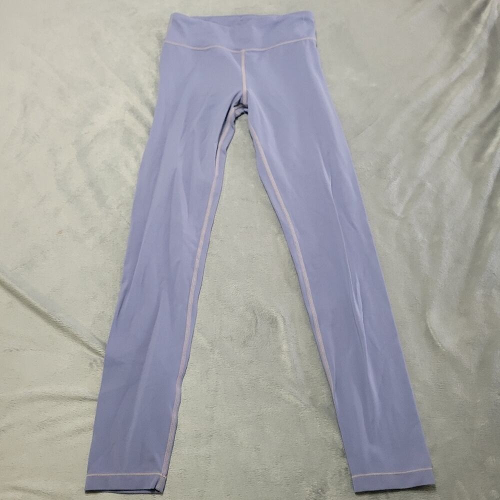 Athleta Girl Pants XL 14 Purple High Rise Chit Chat Tight Comfort Pull Pants